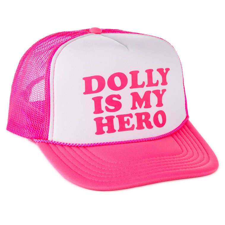 Southern Fried Design Barn Dolly Is My Hero Pink Trucker Hat