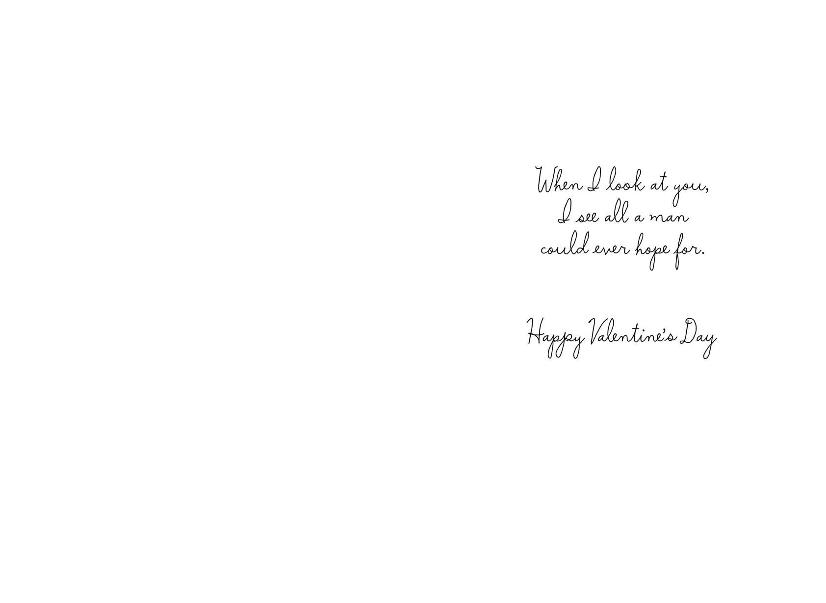 Beauty That Dazzles Romantic Valentine's Day Card