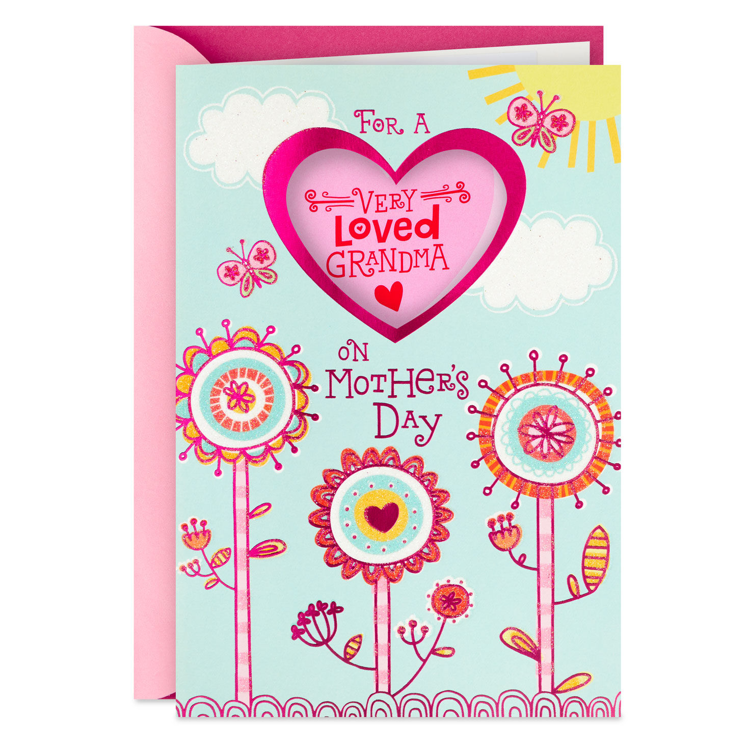 Very Loved Grandma Mother's Day Card With Sticker, , large image number 1