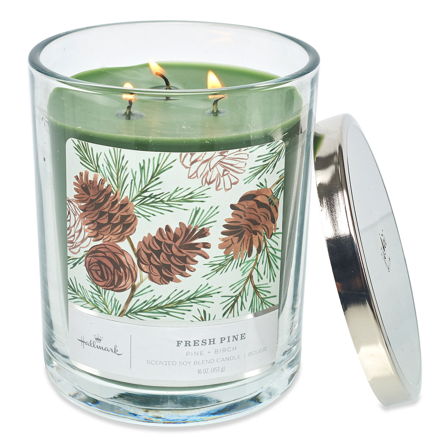 Fresh Pine Scented 3-Wick Candle, 16 oz. for only USD 29.99 | Hallmark