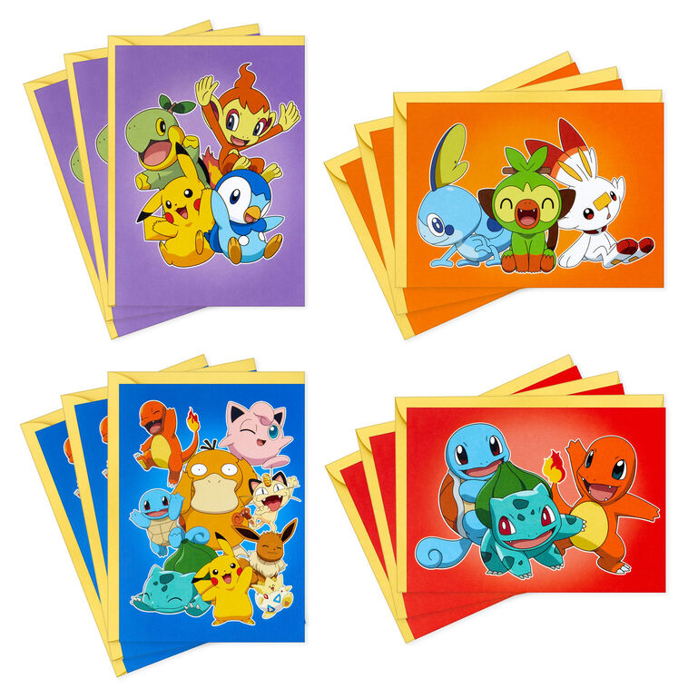 hallmark pokemon cards Pokmon Blank Note Cards Assortment, Pack of 12 - Boxed Cards