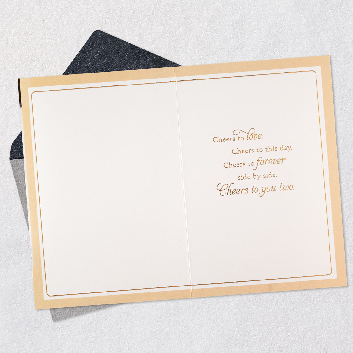 Champagne Glasses Wedding Card  image number 3