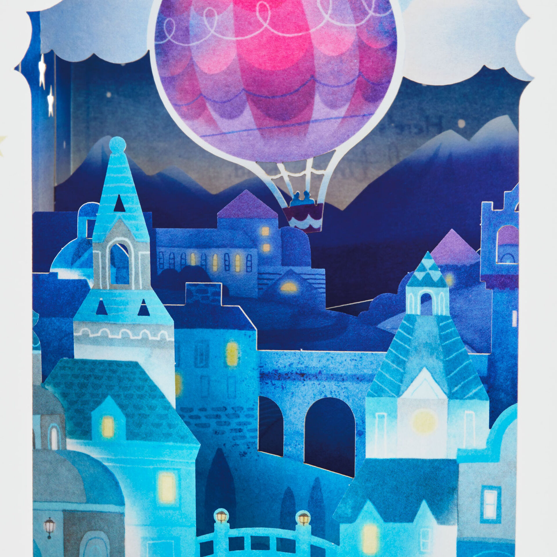 The Adventure Continues Pop Up Shadow Box Anniversary Card Greeting