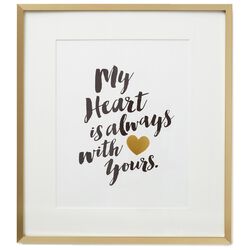 54th Wedding Anniversary Gifts Hallmark Ideas Inspiration My Heart With Yours Framed Print Large