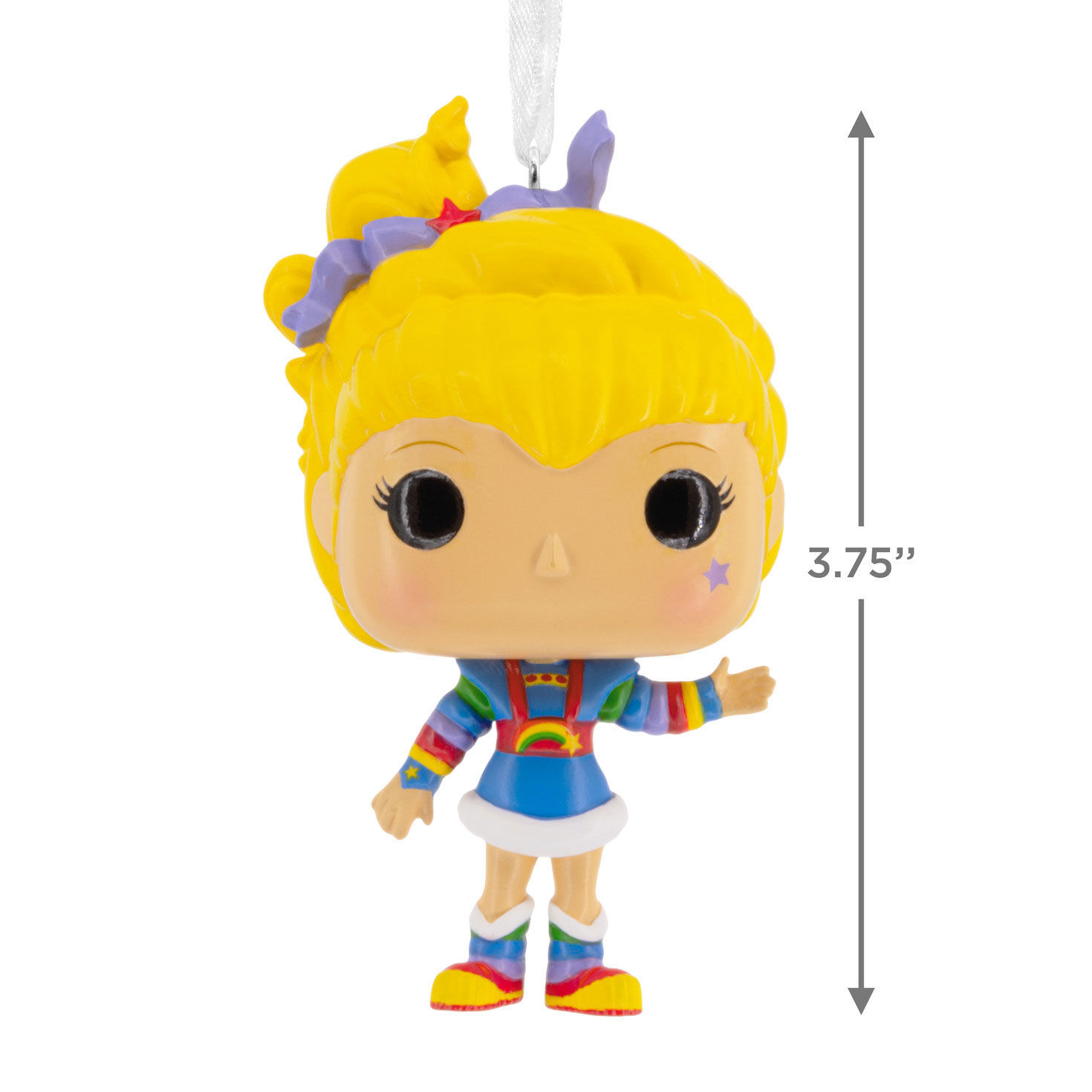 Rainbow Brite Funko Pop Christmas Ornament measurement image number 3