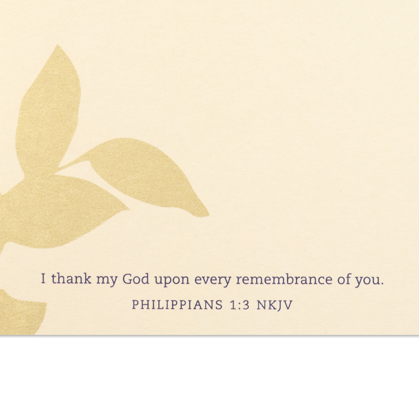 Blue and Copper Leaves Religious Father's Day Card scripture image number 3