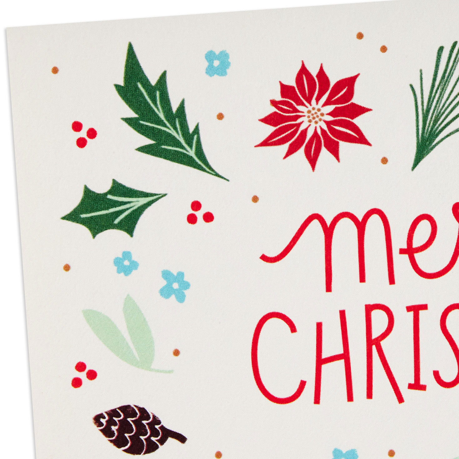 Festive Botanical Merry Christmas Note Cards Pack  image number 4