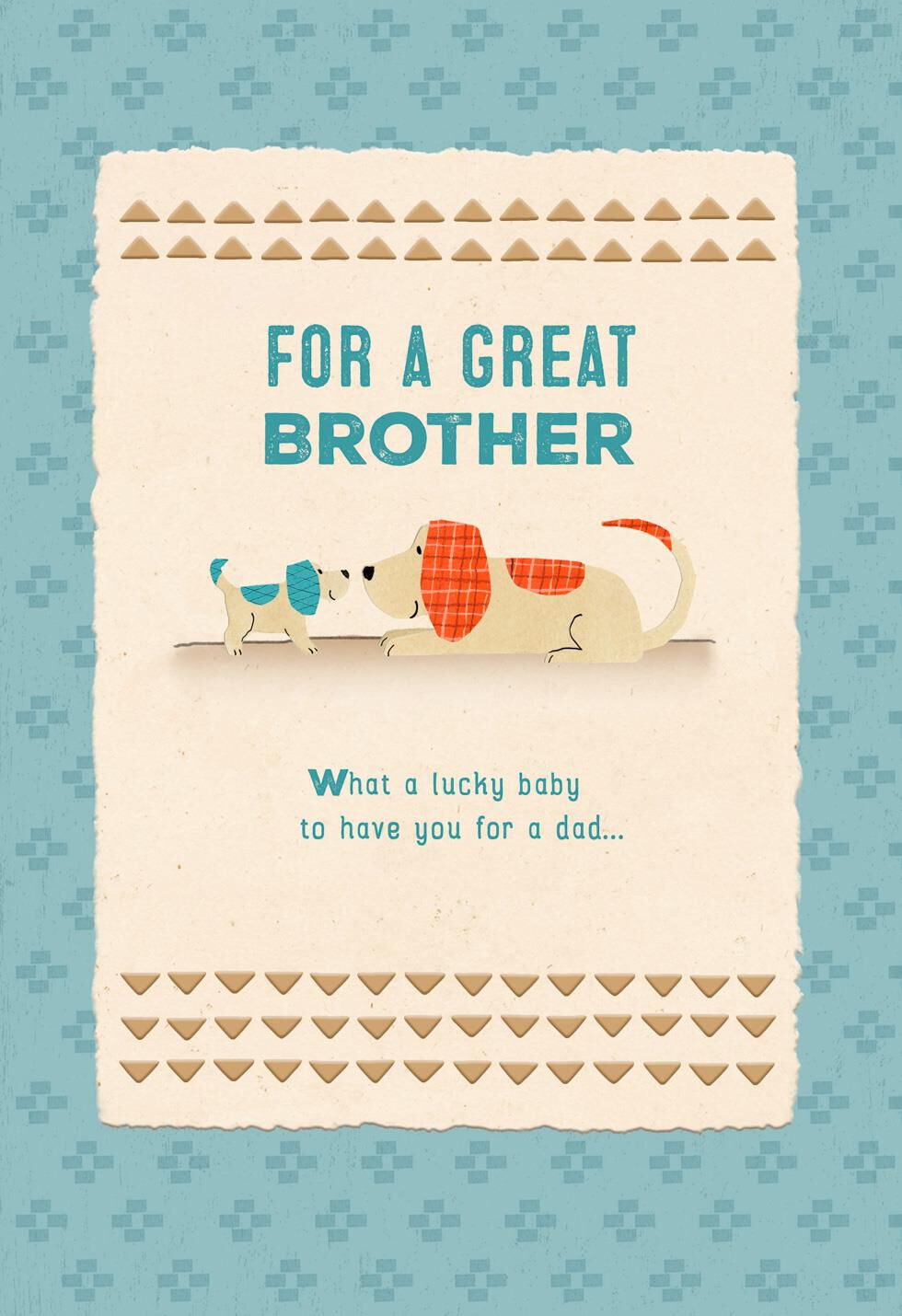 Lucky Baby Lucky Family Brother's First Father's Day Card