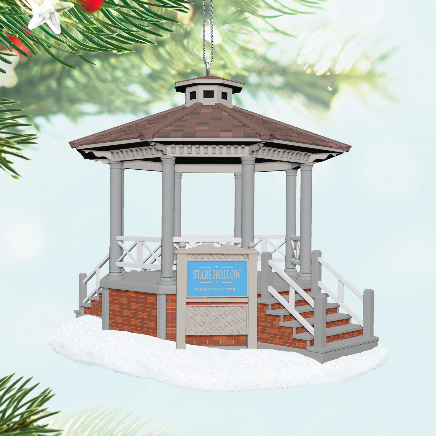Gilmore Girls Stars Hollow Gazebo Musical Ornament for only USD 30.99 | Hallmark