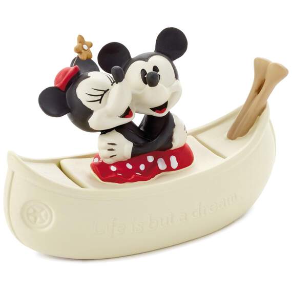 Mickey and Minnie in Boat Porcelain Trinket Box, , large image number 1