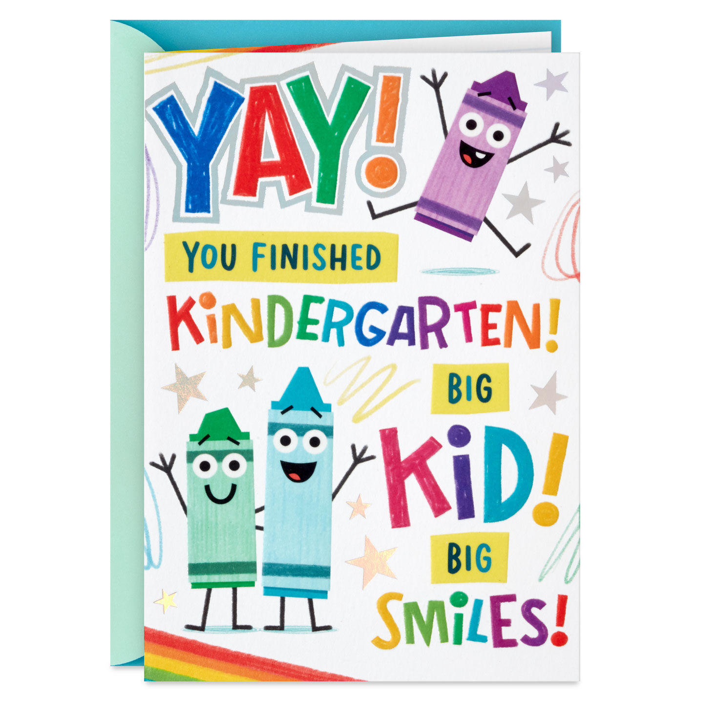 Big Kid, Big Smiles Kindergarten Graduation Card