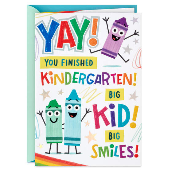 Big Kid, Big Smiles Kindergarten Graduation Card