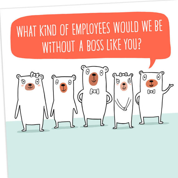 Awesome Employees Funny Boss's Day Card From All, , large image number 4