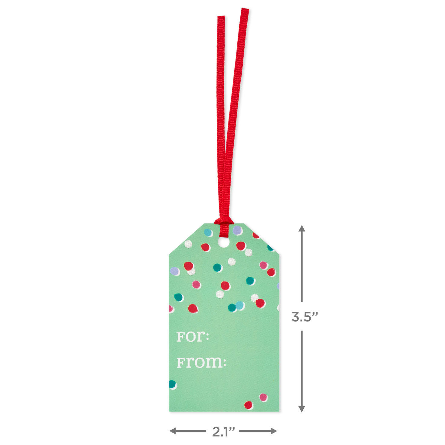 Holiday Fun 8-Pack Assorted Christmas Gift Tags measurement image number 3