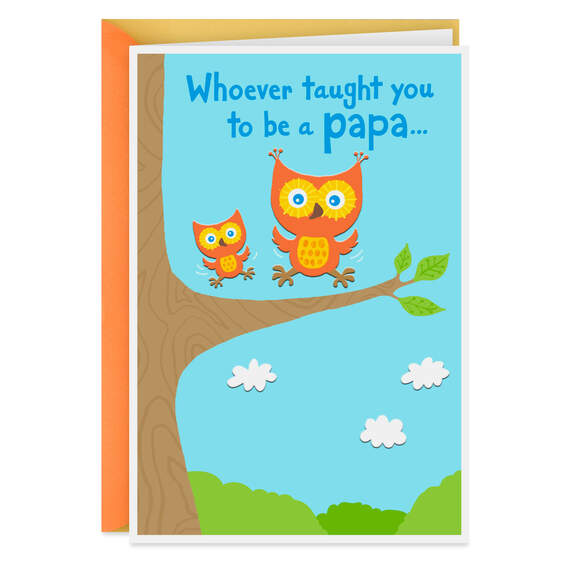 Cute Owls Grandparents Day Card for Papa