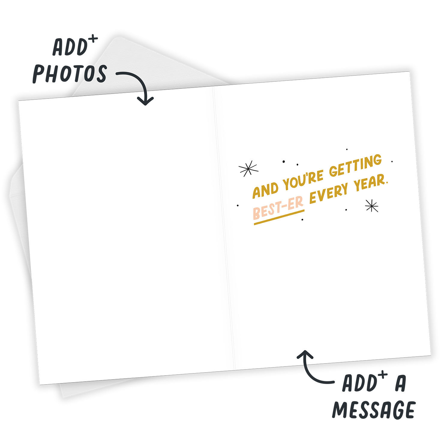 Old Friends Are the Best Custom Birthday Card, , large image number 3