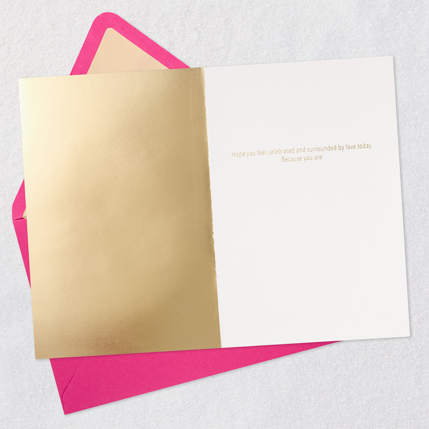 Macarons and Cupcakes Signature Birthday Card Open card with envelope image number 3