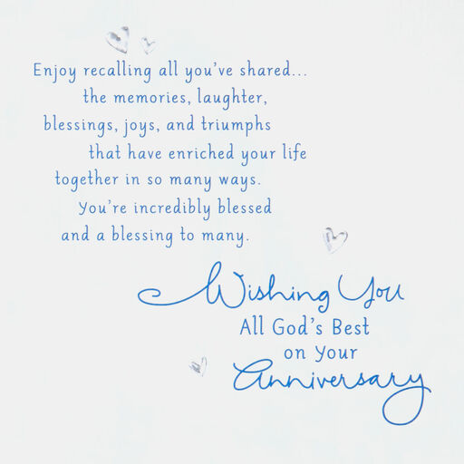 You're Incredibly Blessed Religious Anniversary Card, 