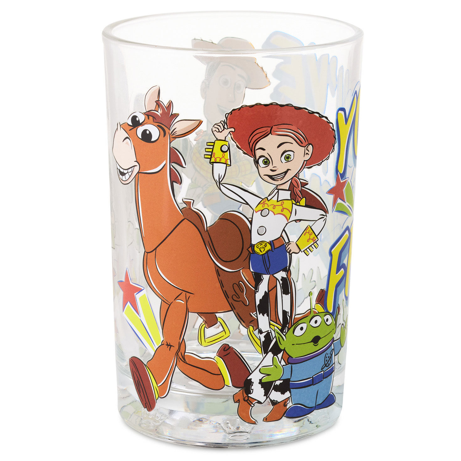 Colored Toy Story Characters Drinking Glass Side image number 3