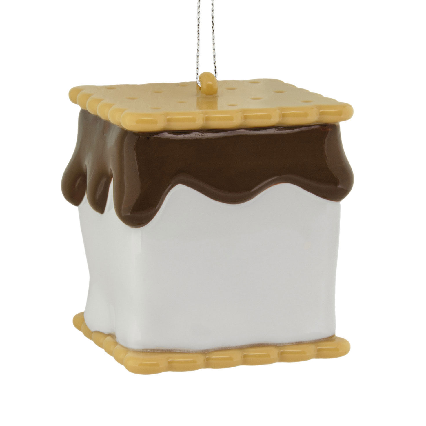 Smiling S'more Christmas Ornament back image number 6