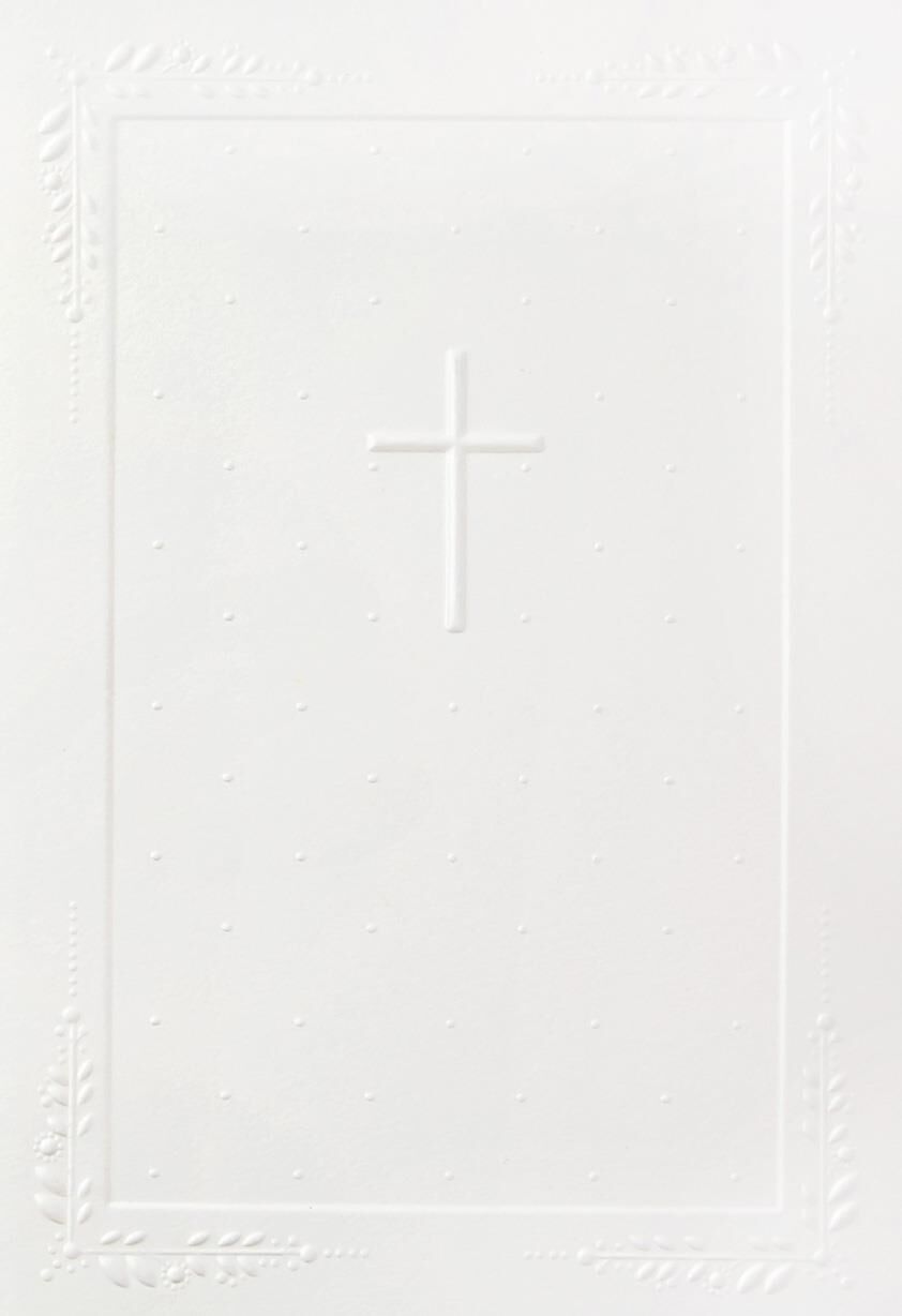 Blessing and Best Wishes Religious New Baby Card