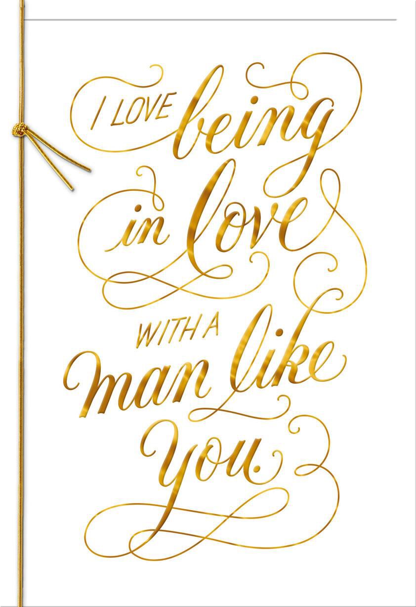 A Man Like You Anniversary Card for Him