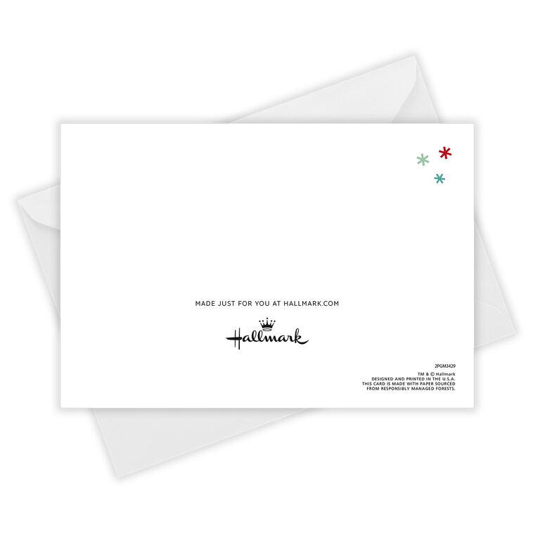 Colorful Block Letters Custom Holiday Card, , large image number 5