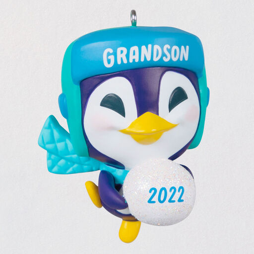 Grandson Penguin 2022 Ornament, 