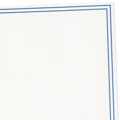 Double Blue Border Stationery Set, Box of 20, 