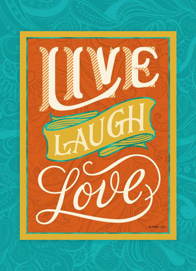Live Laugh Love Friendship Card With Magnet