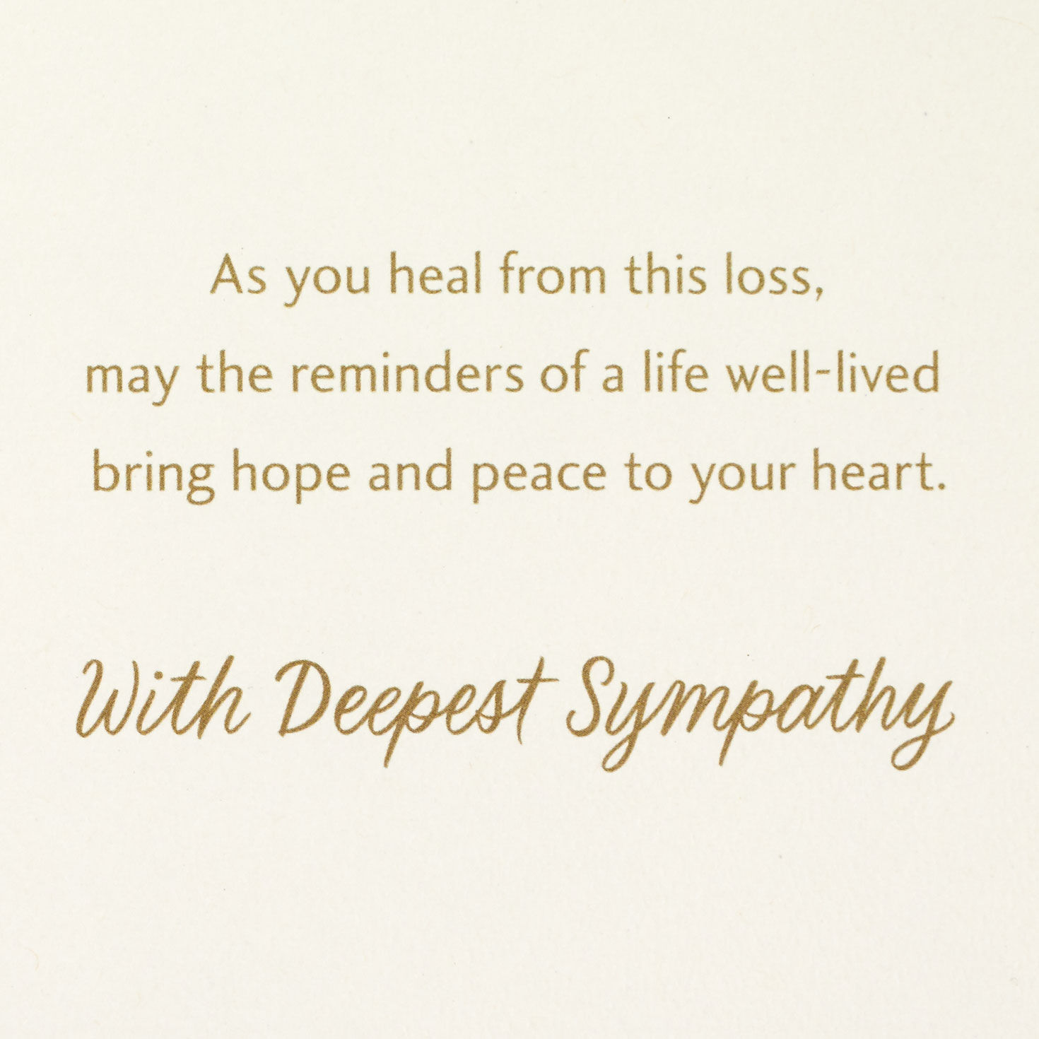 A Life Well-Lived Sympathy Card, , large image number 2