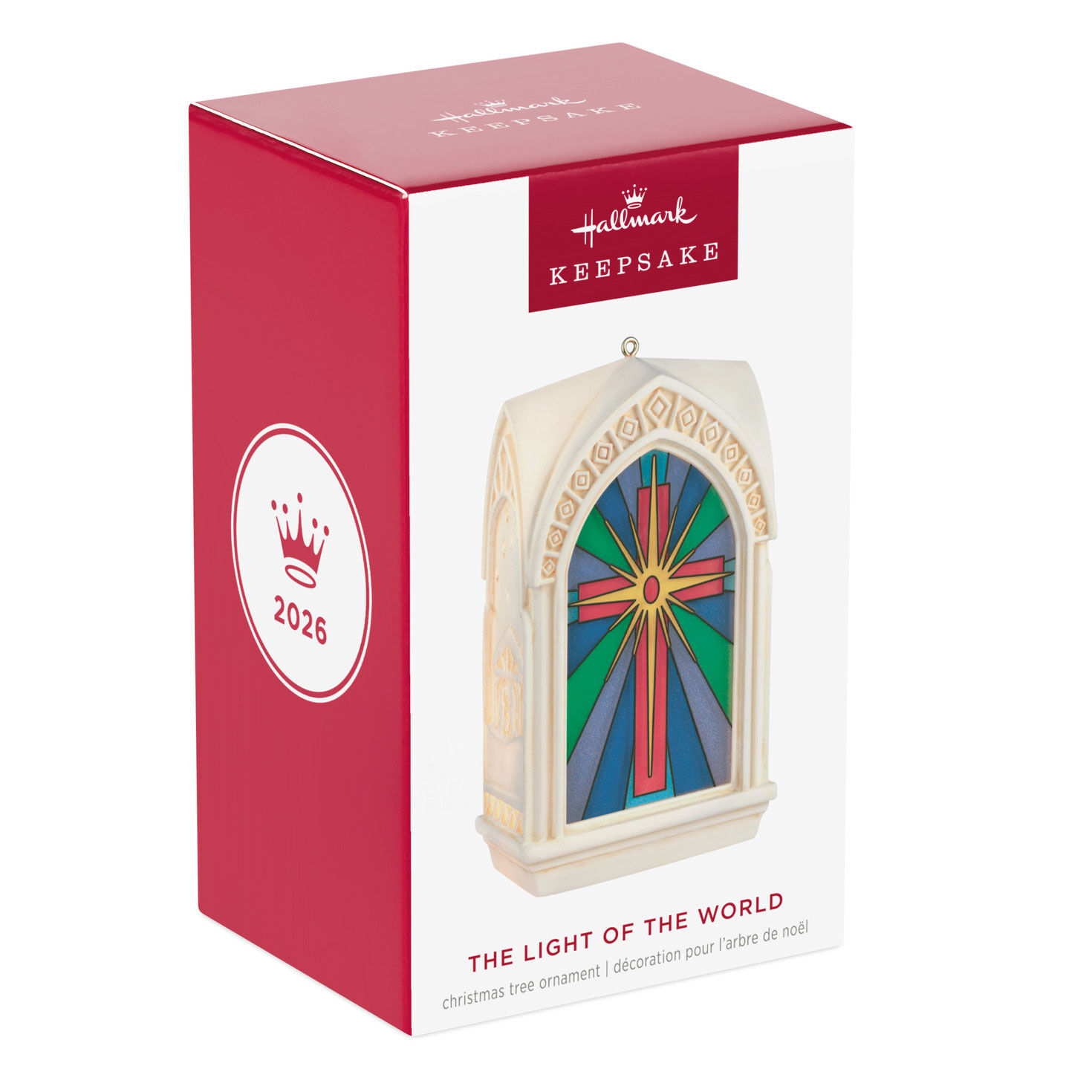 Church Stained Glass Window Keepsake Ornament Package Front image number 7