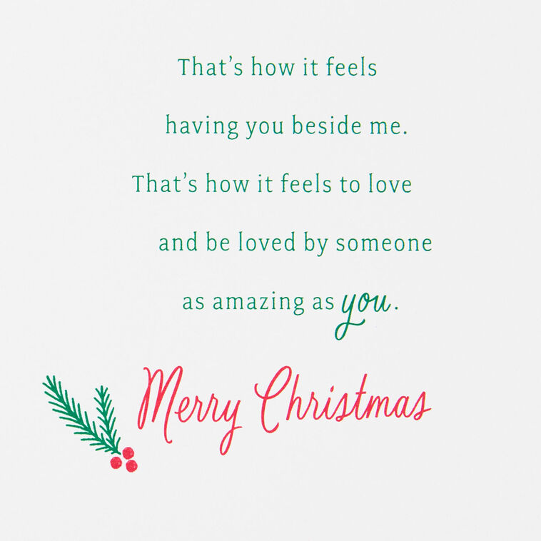 Festive Holiday Stockings Wife Christmas Card Sentiment image number 3