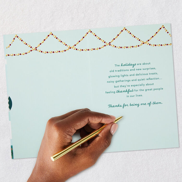 Tabletop Christmas Tree Card Signing card image number 7