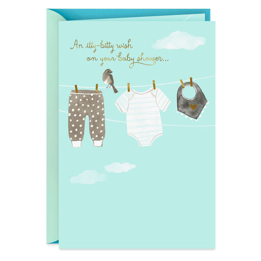 An Itty-Bitty Wish Baby Shower Card, 