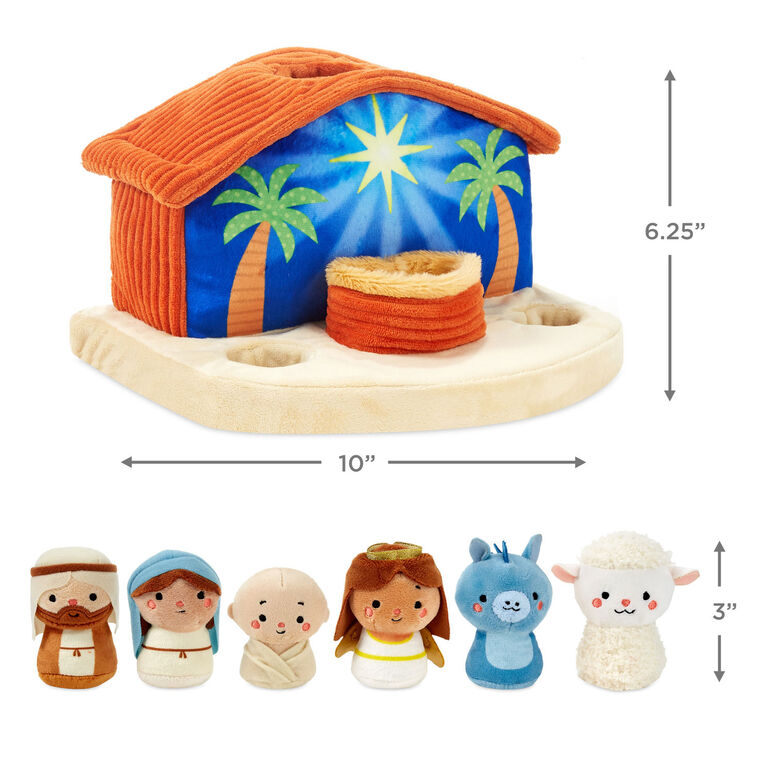 Nativity Scene Plush Toy Set for Kids measurement image number 5
