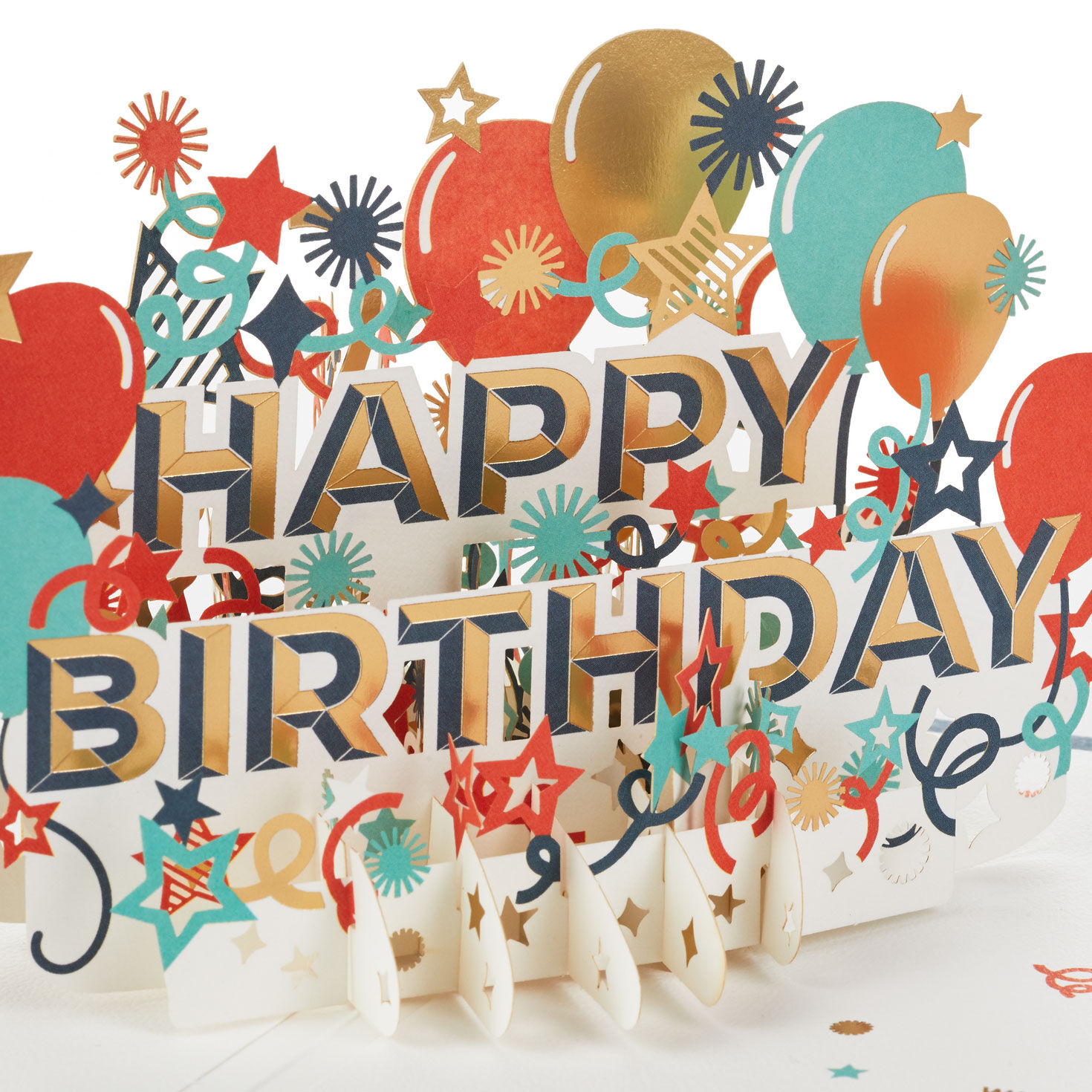 Pop-Up Party Celebration Birthday Card Card Front Detail image number 4