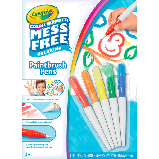 Crayola® Color Wonder Paintbrush Pens and Drawing Pad Set, 