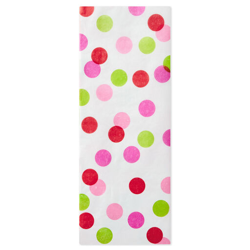 Warm Multicolored Scattered Dots Tissue Paper, 4 sheets, 