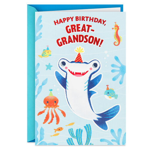 An Ocean of Fun Birthday Card for Great-Grandson, 