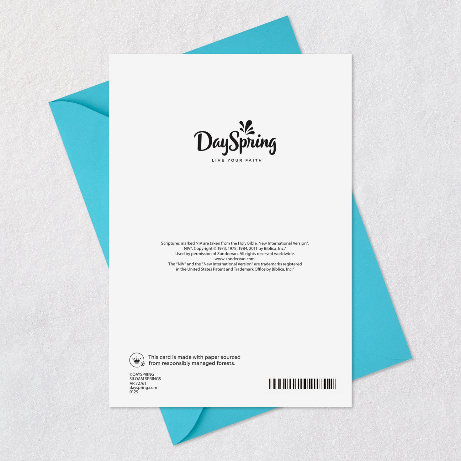 Blue and Coral Flowers Baptism Card for Goddaughter  image number 8