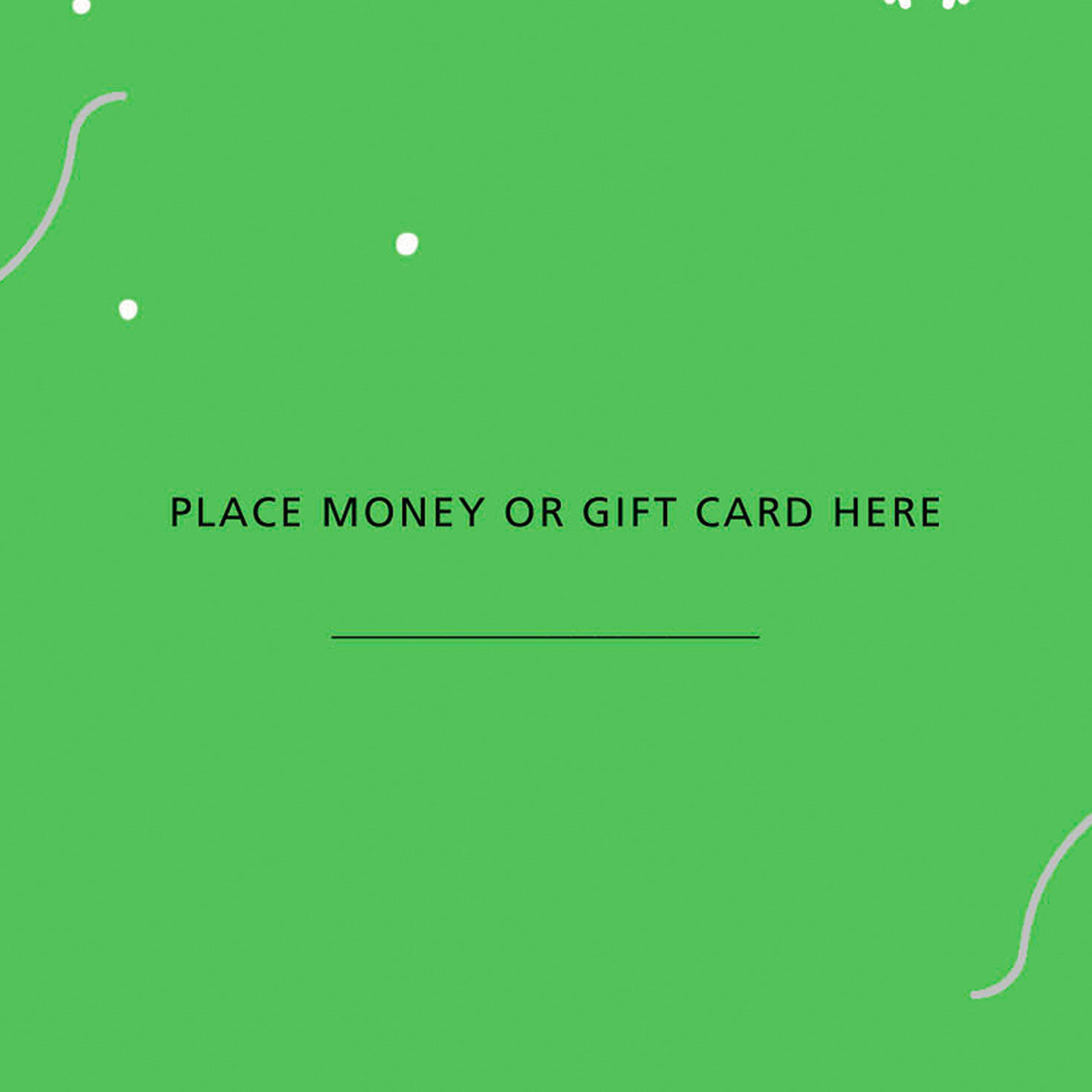 Red and Green Holiday Icons Money Holder Card Sentiment  image number 3