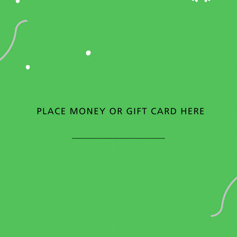 Red and Green Holiday Icons Money Holder Card Sentiment  image number 3
