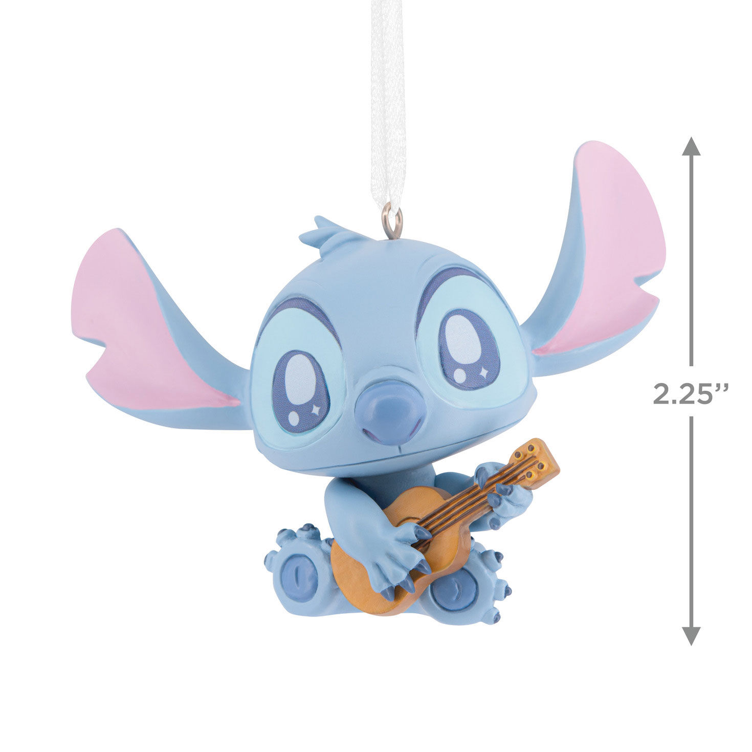 Stitch With Guitar Christmas Ornament measurement image number 3