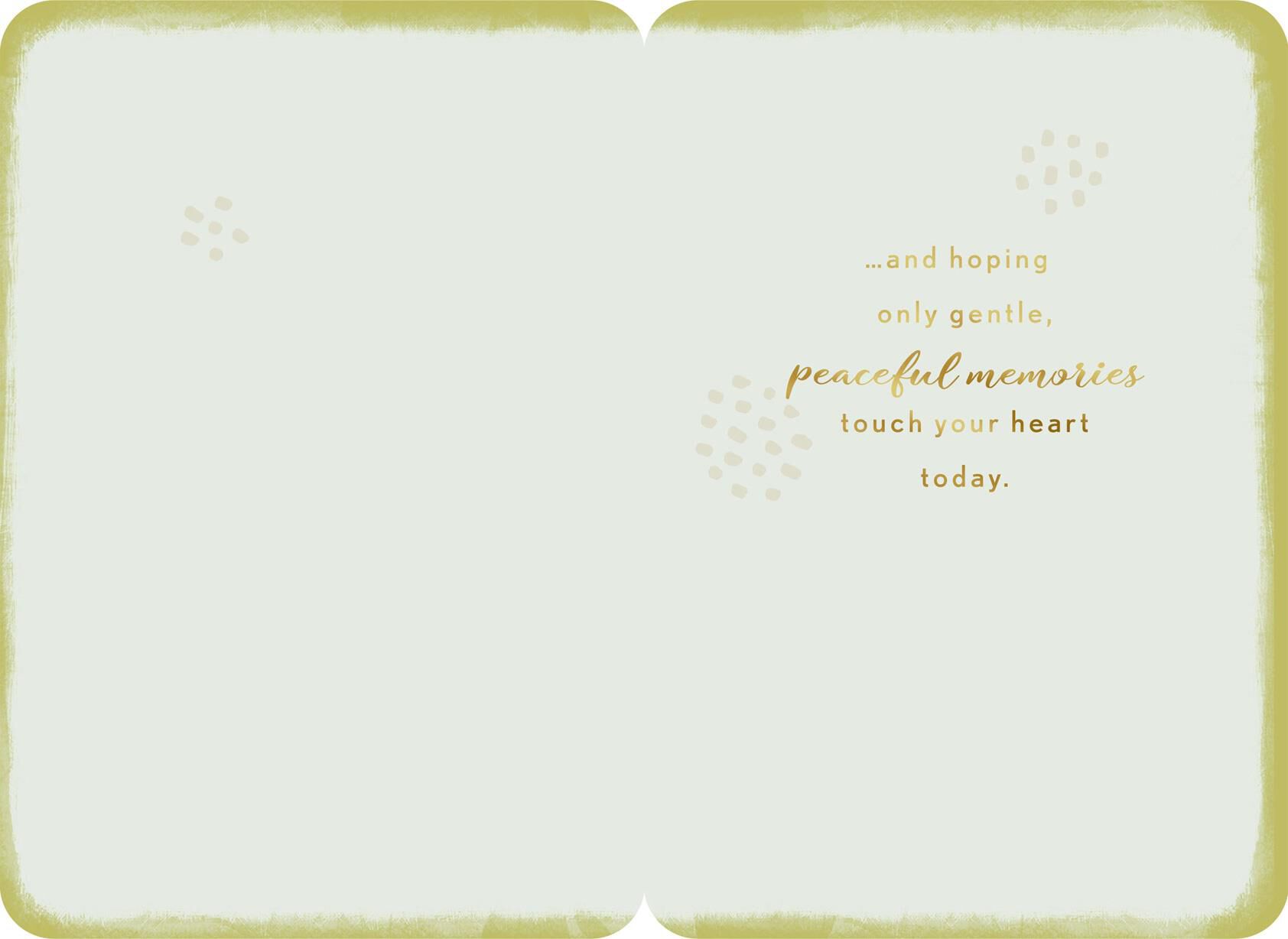 Peaceful Memories Today Thinking of You Card