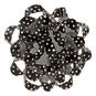 4.6" Black With Gray Dots Recyclable Gift Bow, , large image number 1