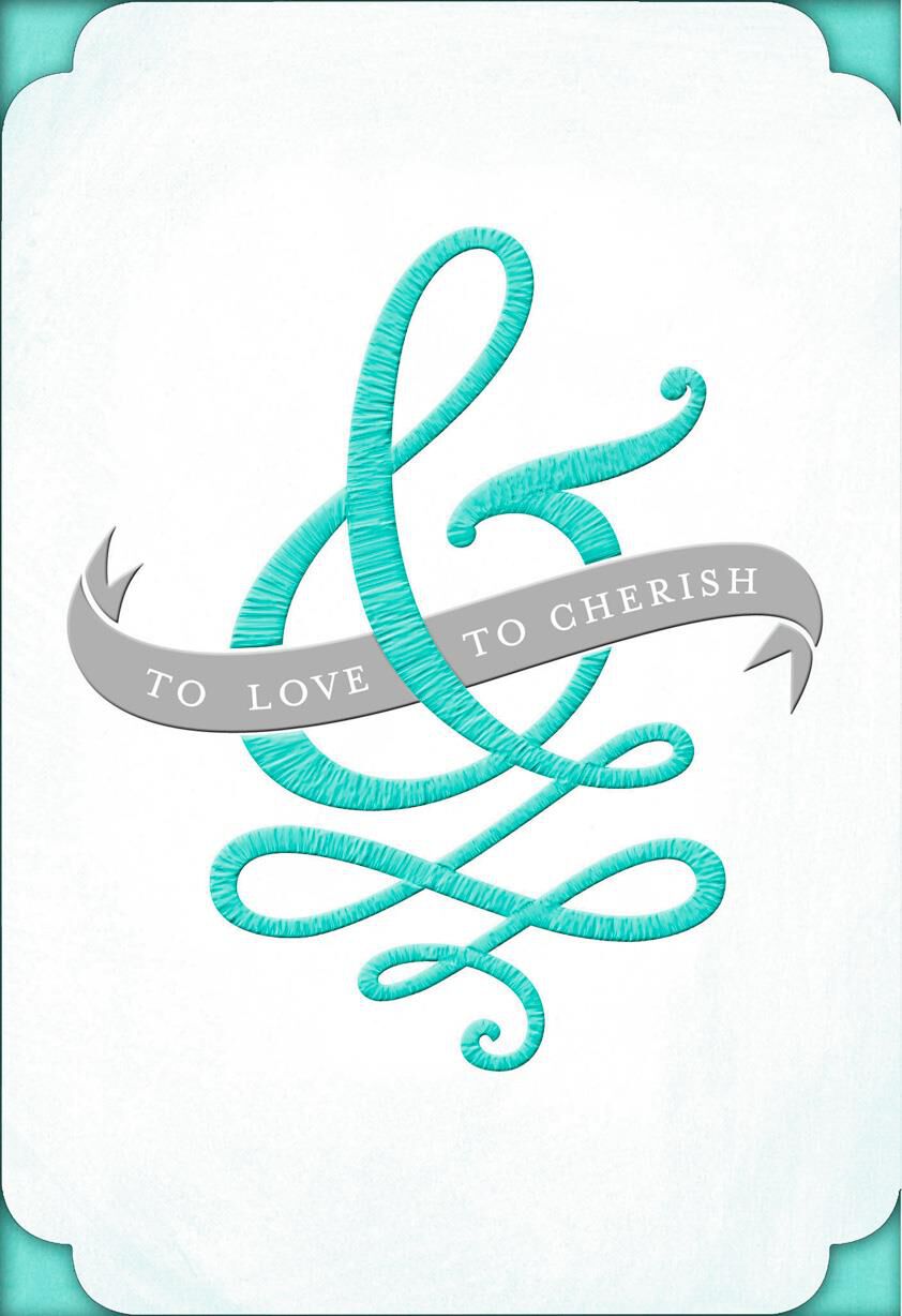 Love and Cherish Wedding Card