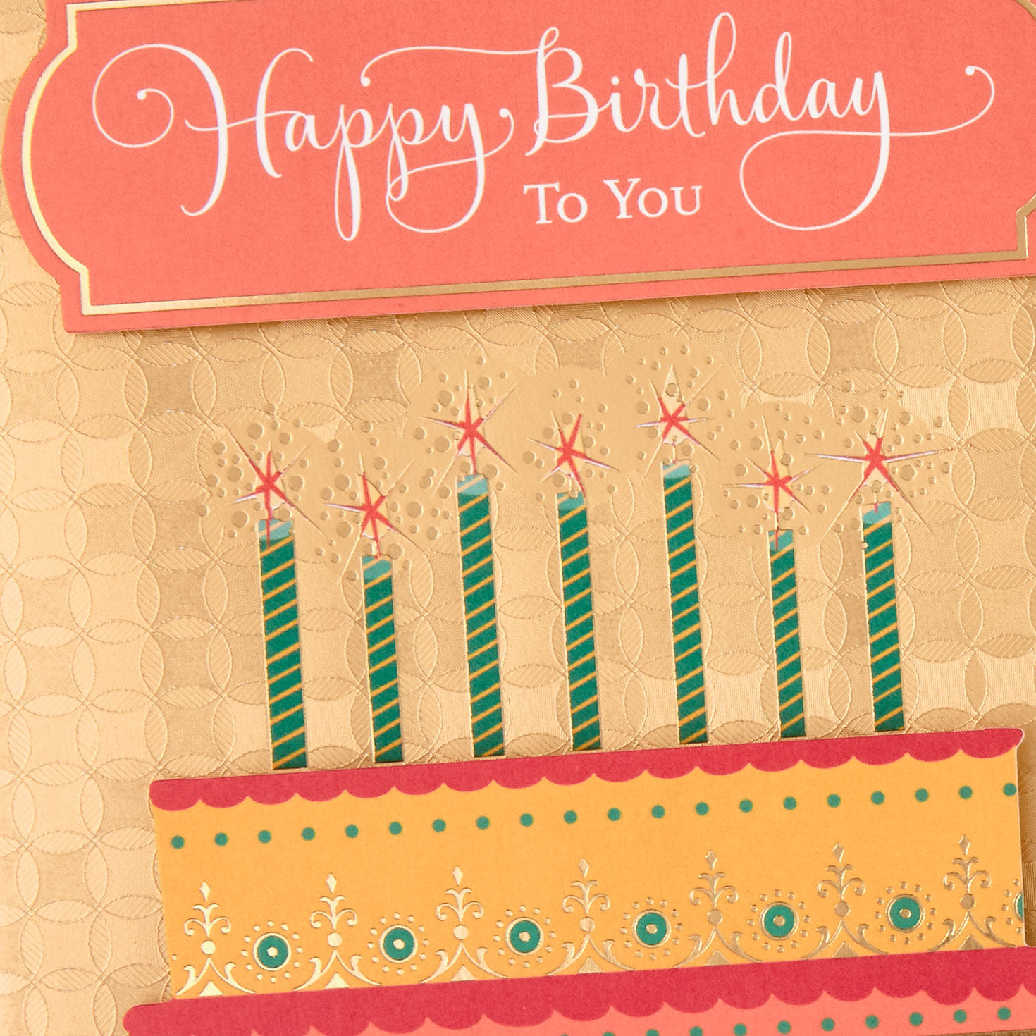 Happy Moments Ornate Cake Birthday Card for only USD 5.99 | Hallmark