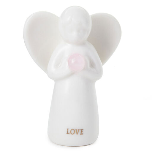 Rose Quartz Angel of Love Mini Angel Figurine, 2", 