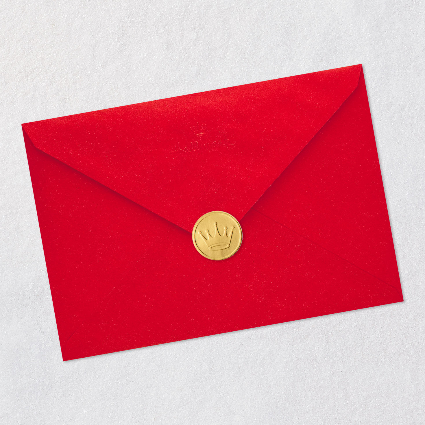 Holiday Botanicals in White Envelope Christmas Card Envelope Back with Seal image number 7